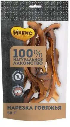 Купить Мнямс лакомство для собак Нарезка говяжья
