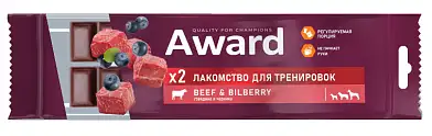 Award лакомство для тренировок для собак с говядиной и черникой