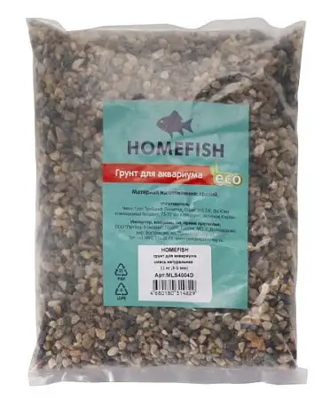 Купить homefish грунт для аквариума смесь 3-5 мм натуральная