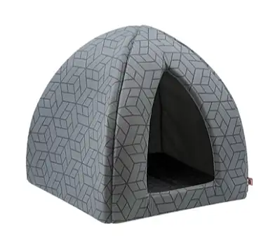 ZOOexpress дом-вигвам «Геометрия» для кошек и собак бязь, серый