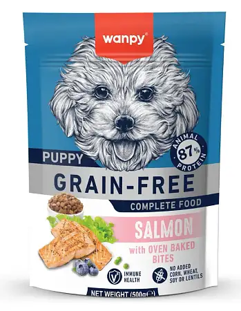Купить wanpy dog сухой корм для щенков с лососем